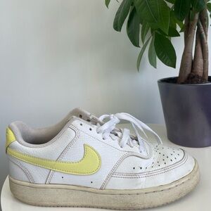 Nike Court Vision Low 'White Light Zitron' Yellow | Size Women 7.5